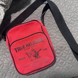 True Religion Vibrant Red Crossbody Bag